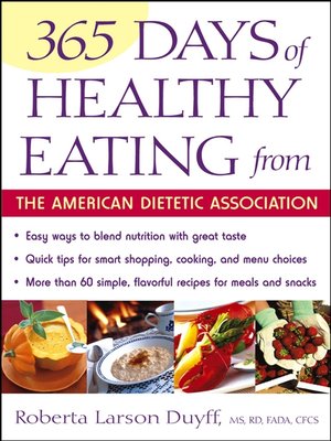 365 Days of Healthy Eating from the American Dietetic Association - ebook
